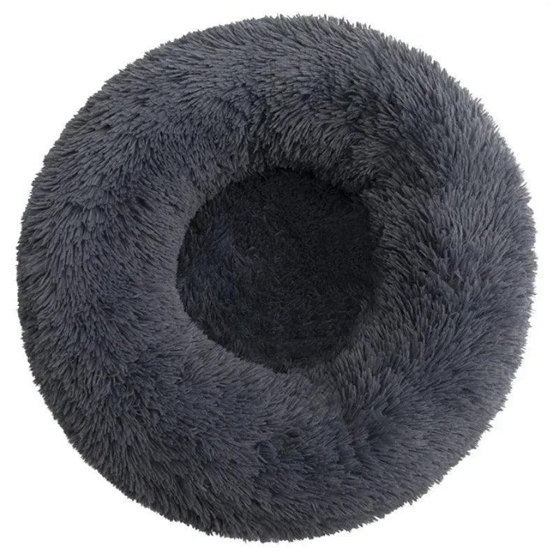 Indulge Your Furry Friend with Our Cozy Plush Round Pet Bed - Perfect for Large Dogs & Cats, Available in 6 Sizes for Ultimate Winter Warmth and Comfort