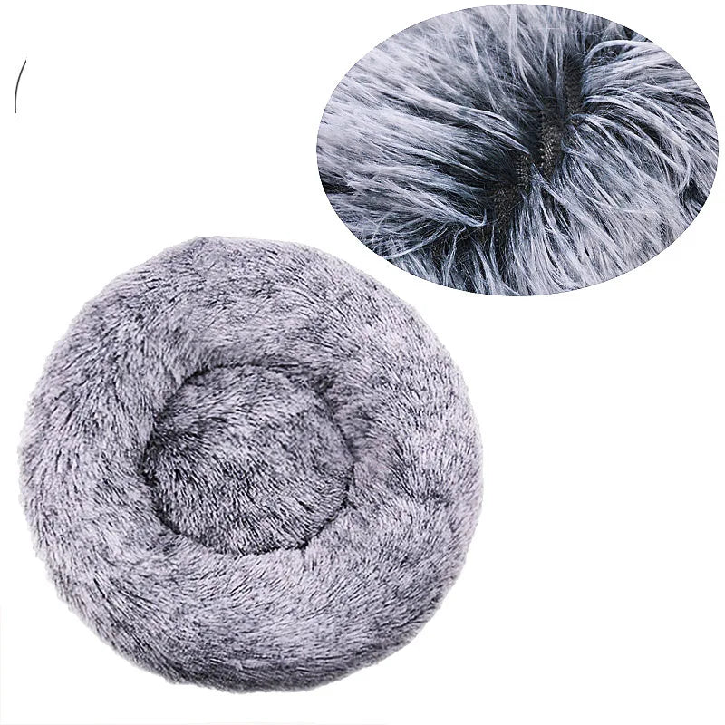 Indulge Your Furry Friend with Our Cozy Plush Round Pet Bed - Perfect for Large Dogs & Cats, Available in 6 Sizes for Ultimate Winter Warmth and Comfort