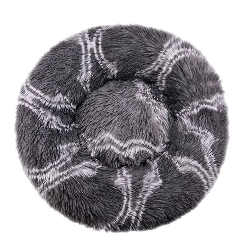Indulge Your Furry Friend with Our Cozy Plush Round Pet Bed - Perfect for Large Dogs & Cats, Available in 6 Sizes for Ultimate Winter Warmth and Comfort