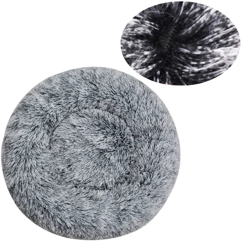 Indulge Your Furry Friend with Our Cozy Plush Round Pet Bed - Perfect for Large Dogs & Cats, Available in 6 Sizes for Ultimate Winter Warmth and Comfort