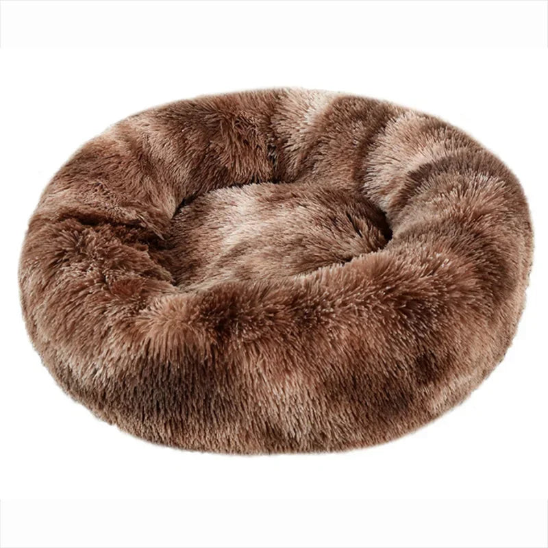 Indulge Your Furry Friend with Our Cozy Plush Round Pet Bed - Perfect for Large Dogs & Cats, Available in 6 Sizes for Ultimate Winter Warmth and Comfort
