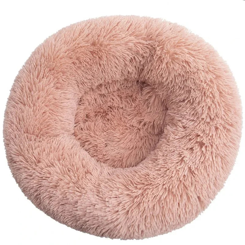 Indulge Your Furry Friend with Our Cozy Plush Round Pet Bed - Perfect for Large Dogs & Cats, Available in 6 Sizes for Ultimate Winter Warmth and Comfort