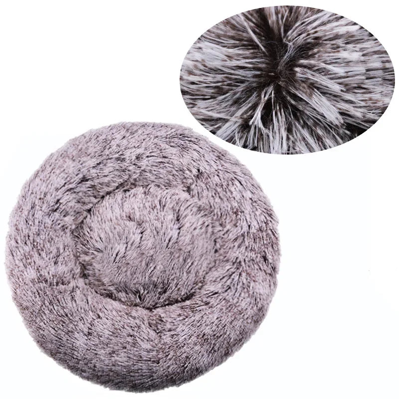 Indulge Your Furry Friend with Our Cozy Plush Round Pet Bed - Perfect for Large Dogs & Cats, Available in 6 Sizes for Ultimate Winter Warmth and Comfort