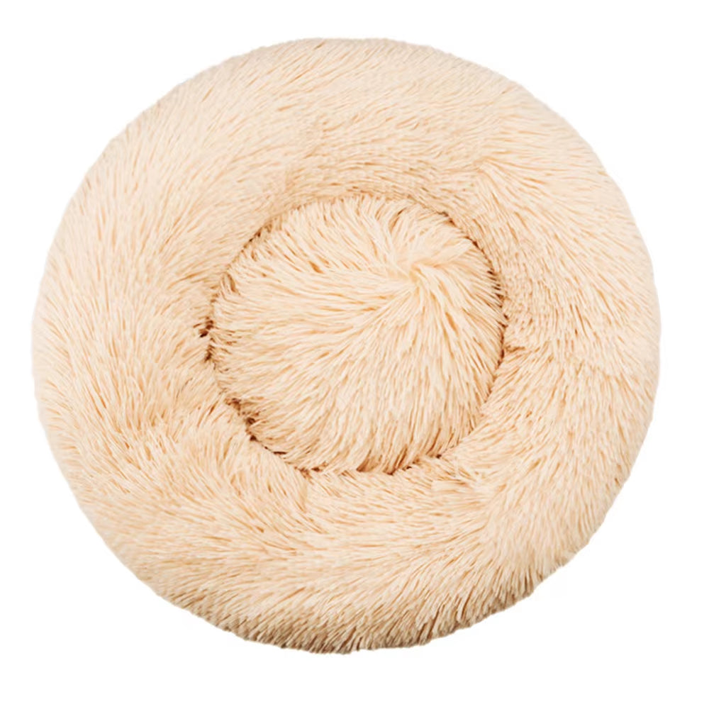 Indulge Your Furry Friend with Our Cozy Plush Round Pet Bed - Perfect for Large Dogs & Cats, Available in 6 Sizes for Ultimate Winter Warmth and Comfort